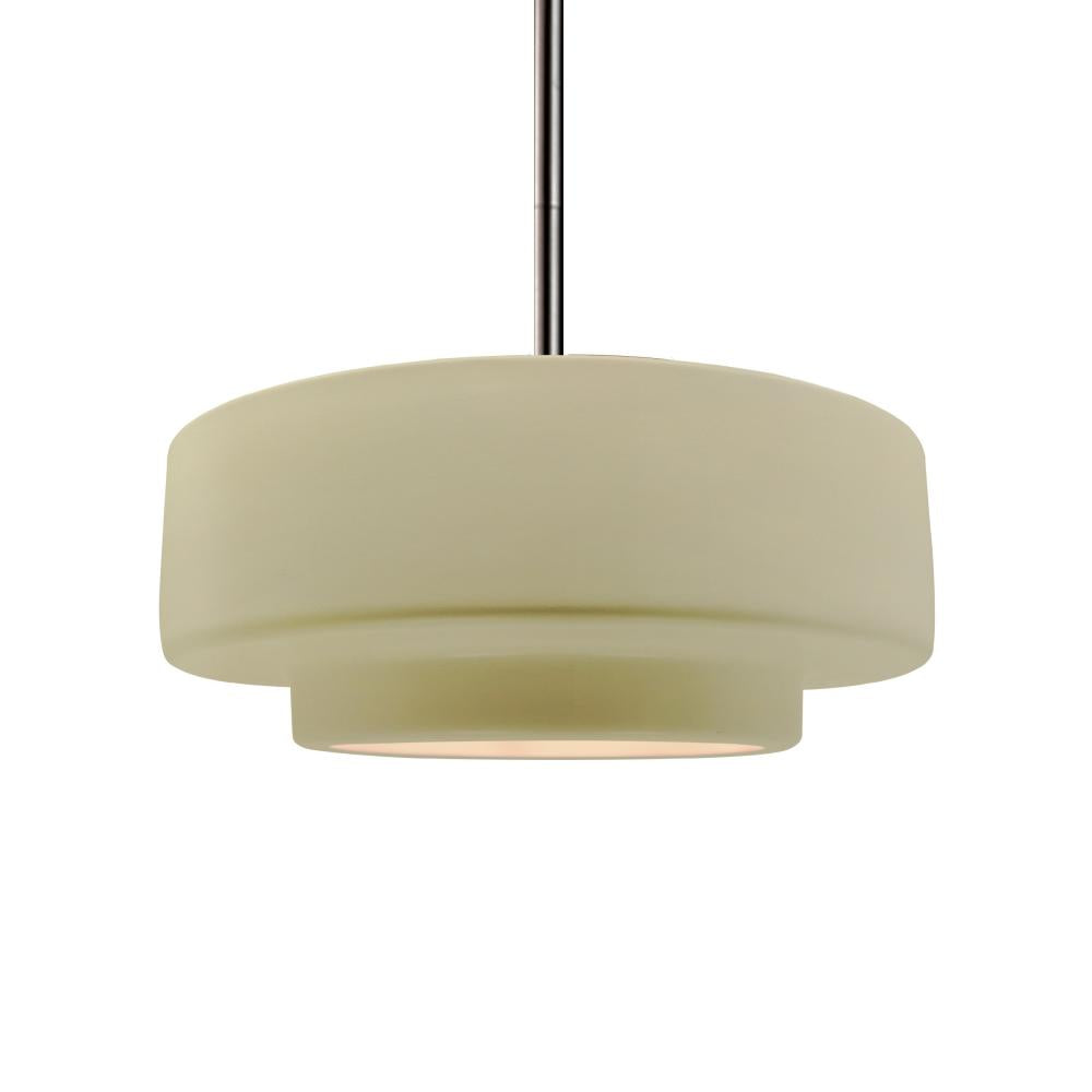 Justice Design Group RADIANCE CER-6543-VAN-NCKL-RIGID Pendant - Vanilla Gloss