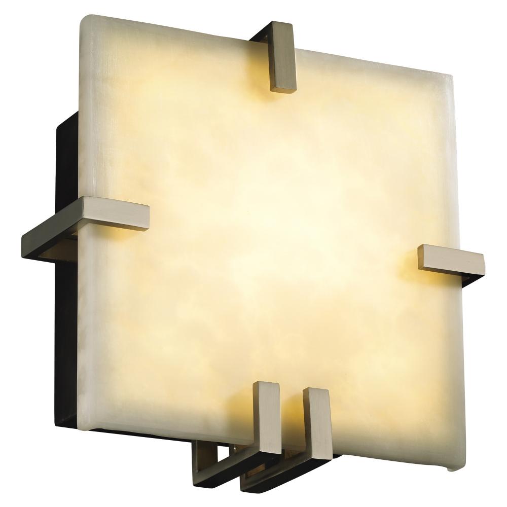 Justice Design Group CLIPS FAMILY CLD-5550-NCKL Sconce Traditional - Nickel