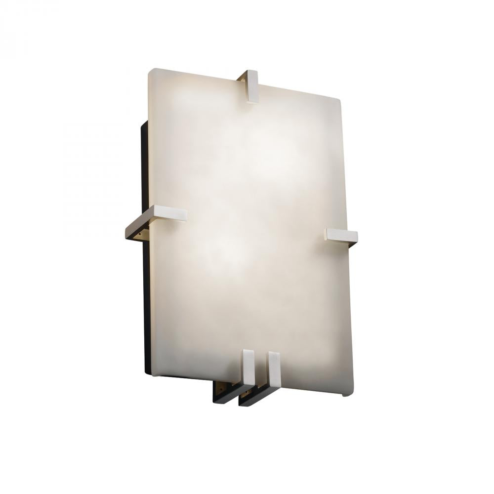 Justice Design Group CLIPS FAMILY CLD-5551-NCKL Sconce Traditional - Nickel