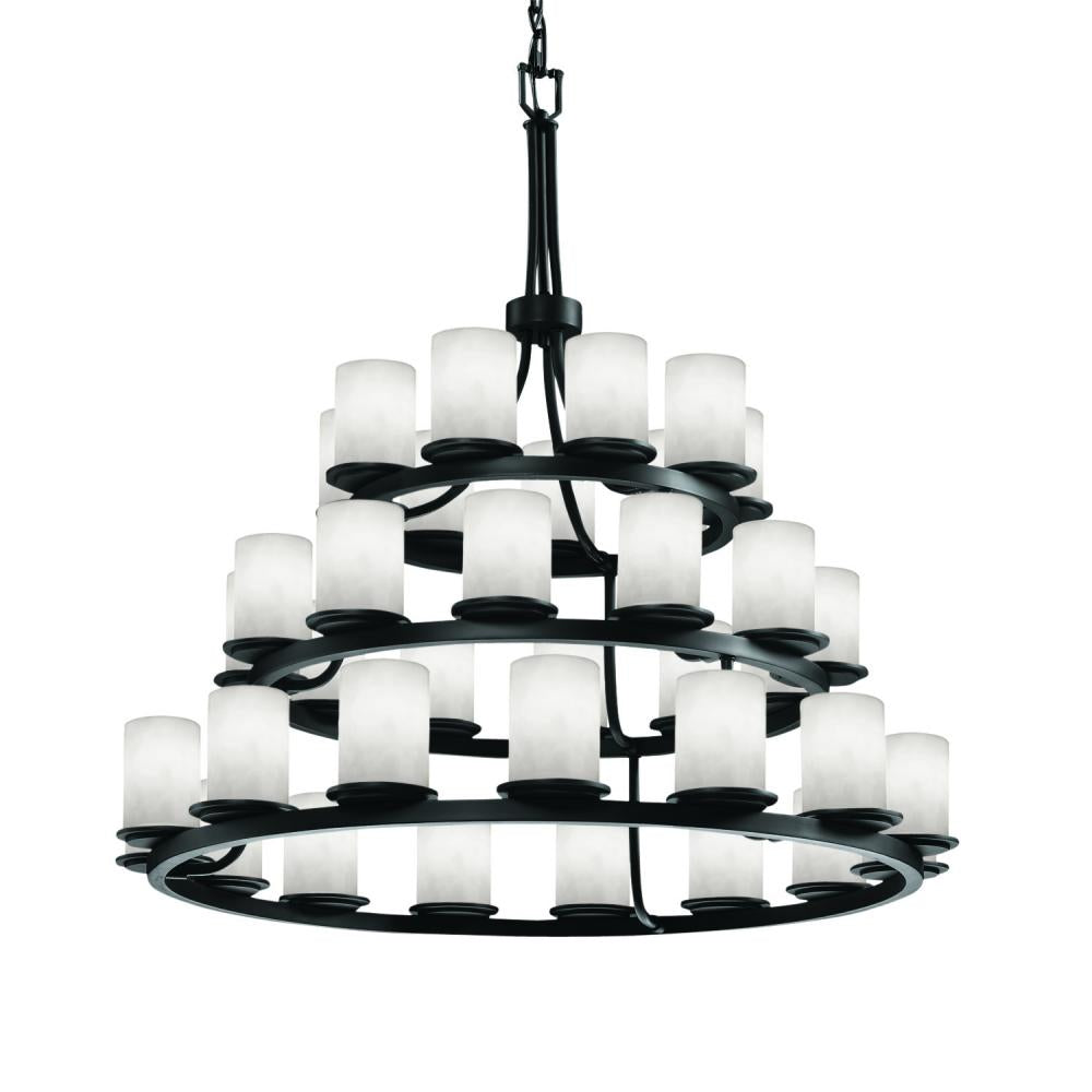 Justice Design Group DAKOTA FAMILY CLD-8712-10-MBLK Chandelier Traditional - Black