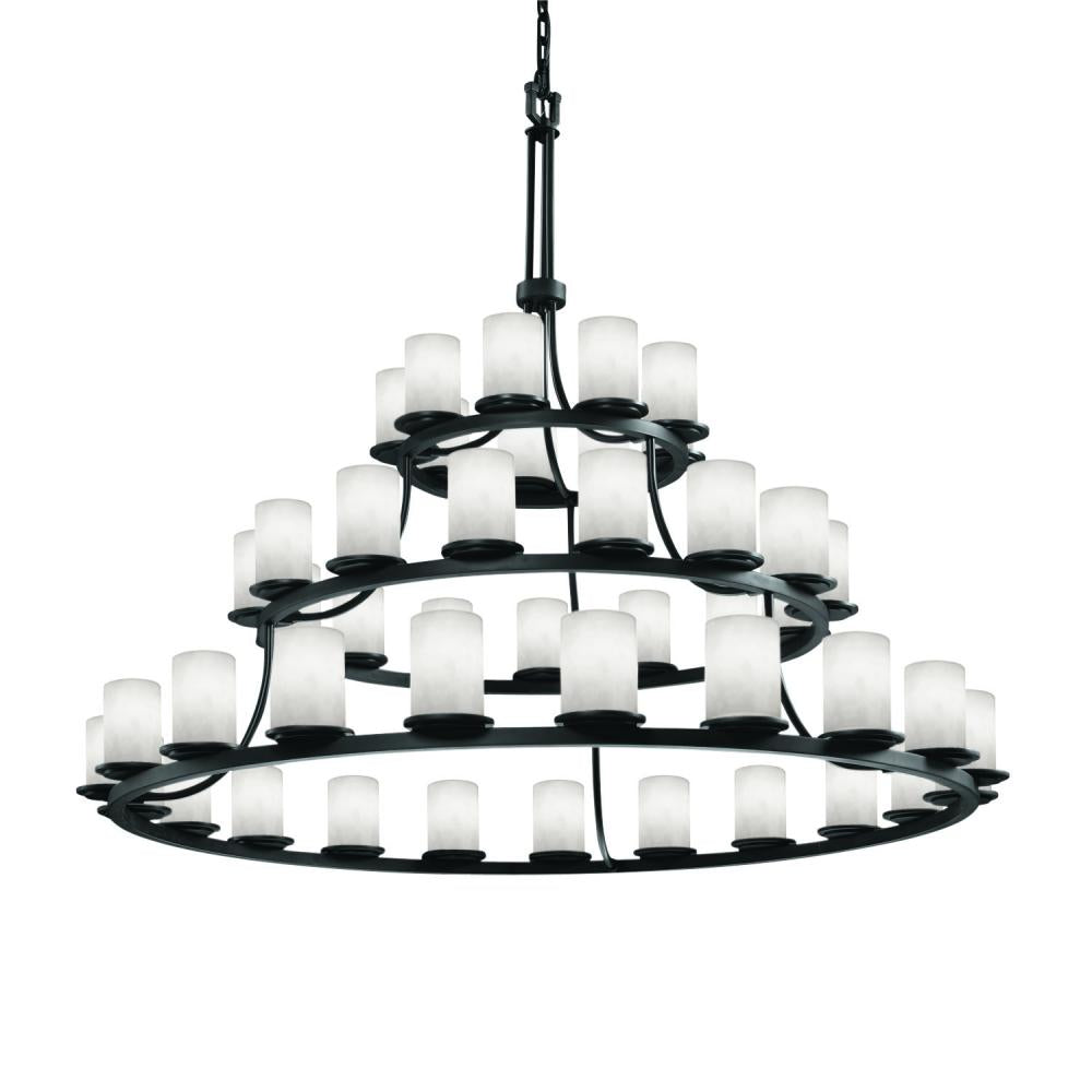 Justice Design Group DAKOTA FAMILY CLD-8714-10-MBLK Chandelier Traditional - Black