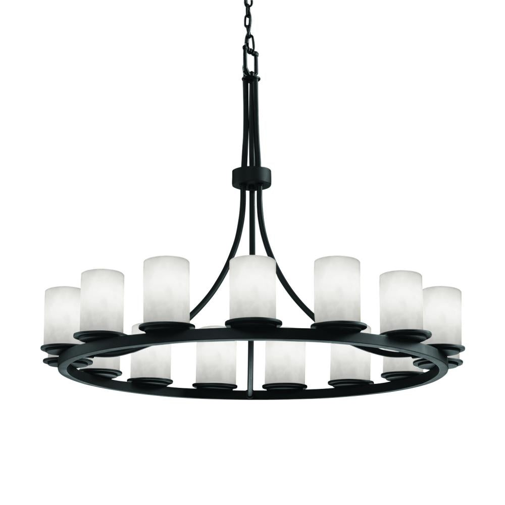 Justice Design Group DAKOTA FAMILY CLD-8715-10-MBLK Chandelier Traditional - Black