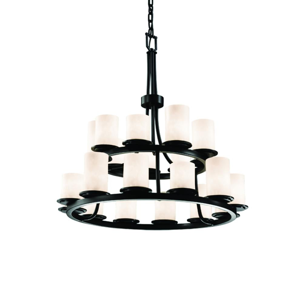 Justice Design Group DAKOTA FAMILY CLD-8767-10-MBLK Chandelier Traditional - Black