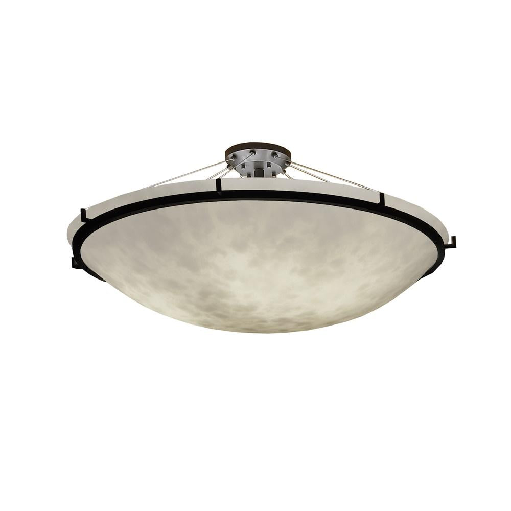 Justice Design Group RING FAMILY CLD-9687-35-DBRZ Semi Flush Mt Traditional - Bronze