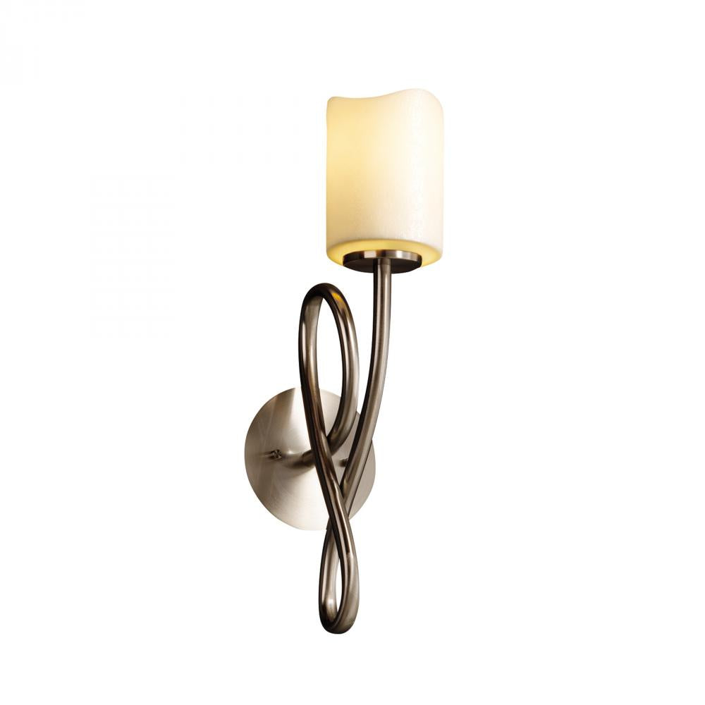 Justice Design Group CAPELLINI FAMILY CNDL-8911-14-CREM-NCKL Sconce Traditional - Nickel