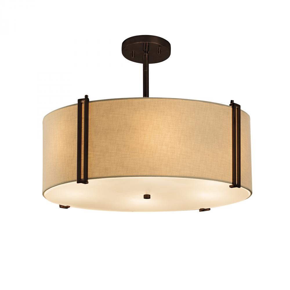 Justice Design Group REVEAL FAMILY FAB-9511-CREM-DBRZ Pendant Traditional - Bronze