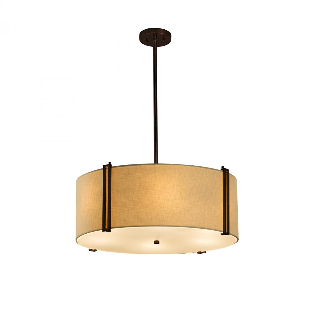 Justice Design Group REVEAL FAMILY FAB-9512-CREM-DBRZ Pendant Traditional - Bronze