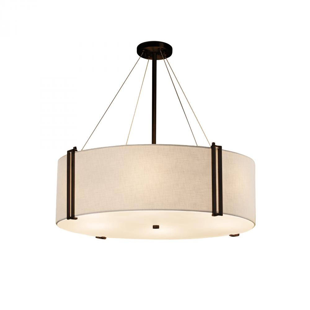 Justice Design Group REVEAL FAMILY FAB-9514-WHTE-DBRZ-LED8-5600 Pendant - Bronze