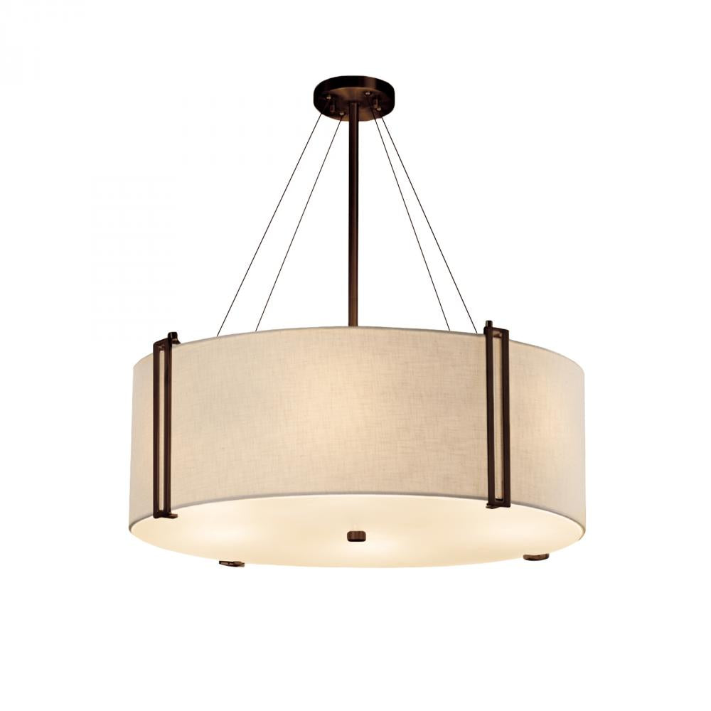 Justice Design Group REVEAL FAMILY FAB-9517-WHTE-DBRZ-LED8-5600 Pendant - Bronze