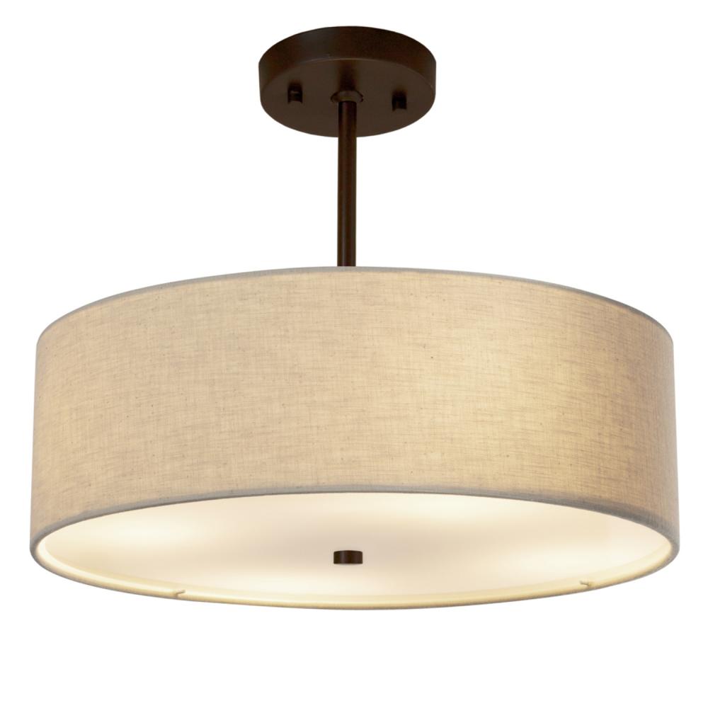 Justice Design Group CLASSIC FAMILY FAB-9591-CREM-DBRZ-LED4-2800 Pendant - Bronze