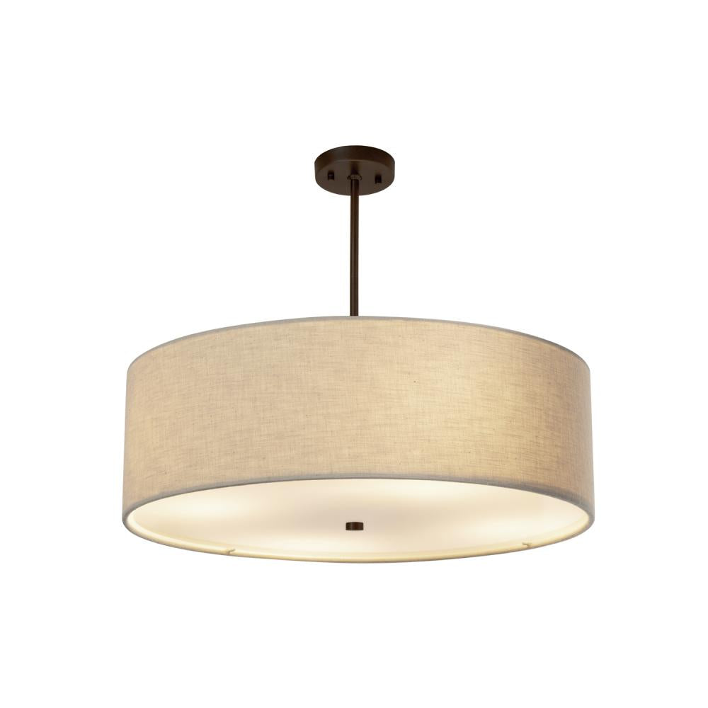 Justice Design Group CLASSIC FAB-9592-CREM-DBRZ Pendant - Dark Bronze Dbrz