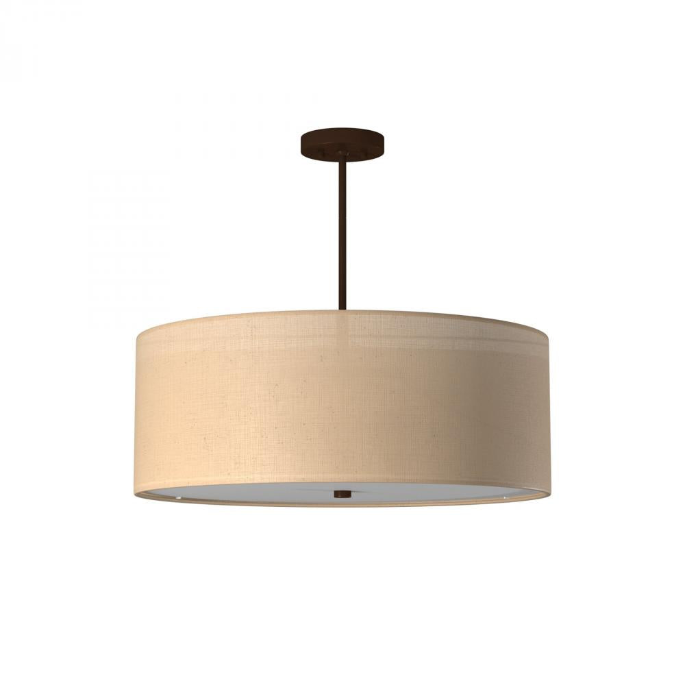 Justice Design Group CLASSIC FAMILY FAB-9592-CREM-DBRZ-LED6-4200 Pendant - Bronze