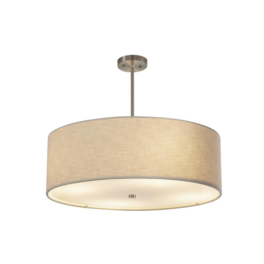 Justice Design Group CLASSIC FAB-9592-CREM-NCKL Pendant - Brushed Nickel Nckl