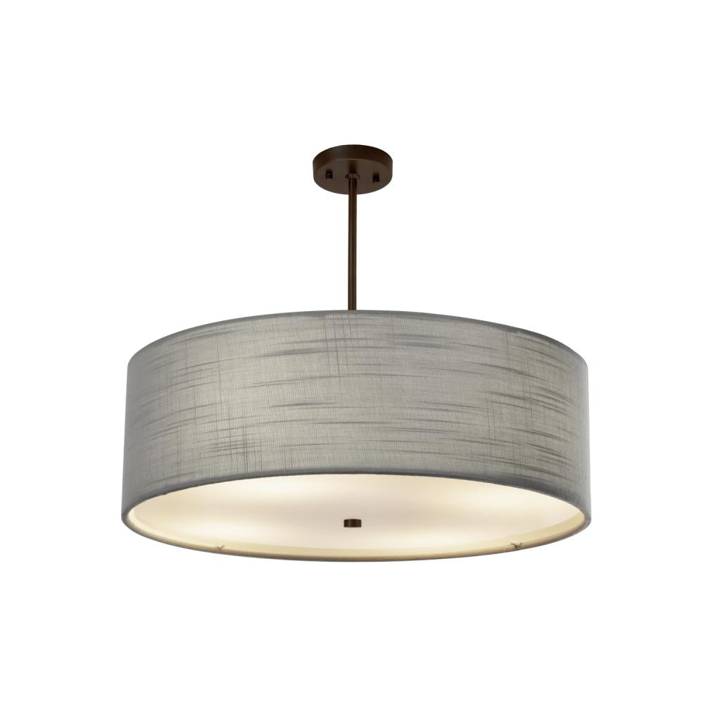 Justice Design Group CLASSIC FAB-9592-GRAY-DBRZ Pendant - Dark Bronze Dbrz