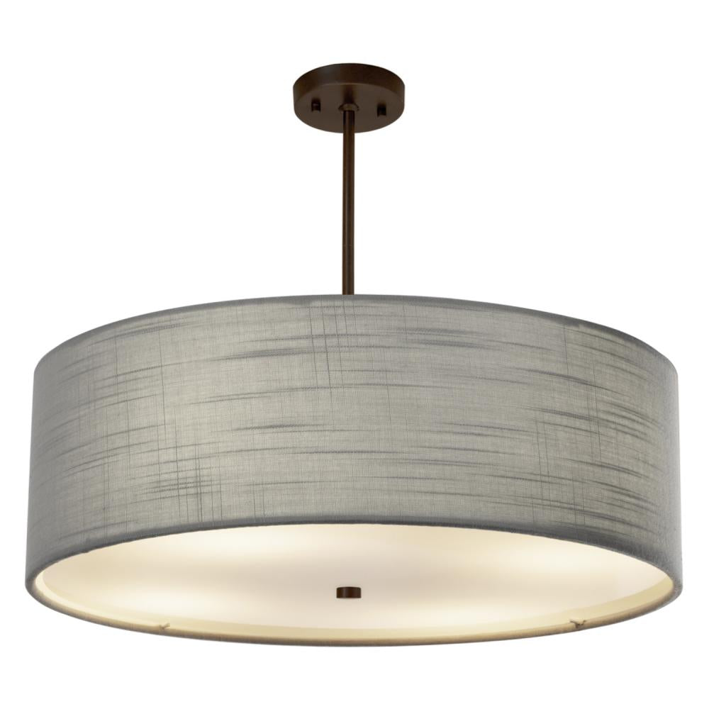 Justice Design Group CLASSIC FAMILY FAB-9592-GRAY-DBRZ-LED6-4200 Pendant - Bronze