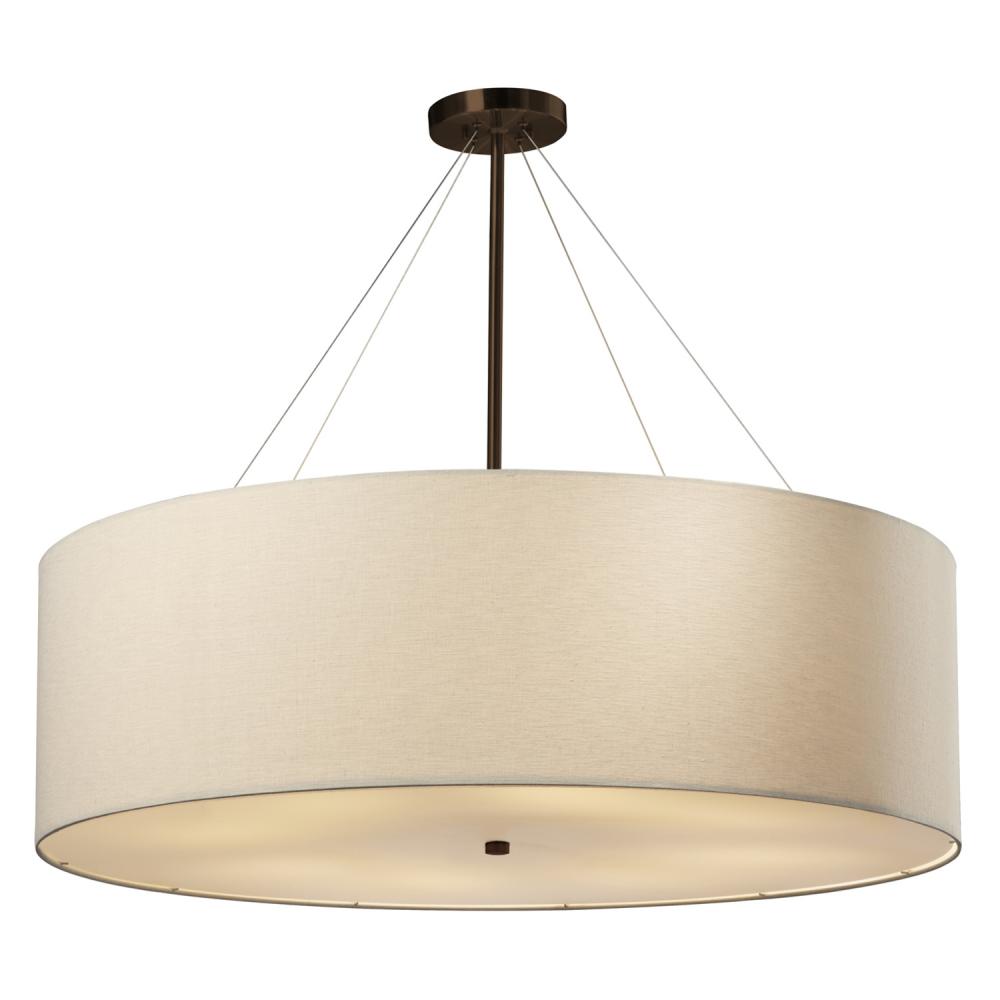 Justice Design Group CLASSIC FAMILY FAB-9594-CREM-DBRZ-LED8-5600 Pendant - Bronze