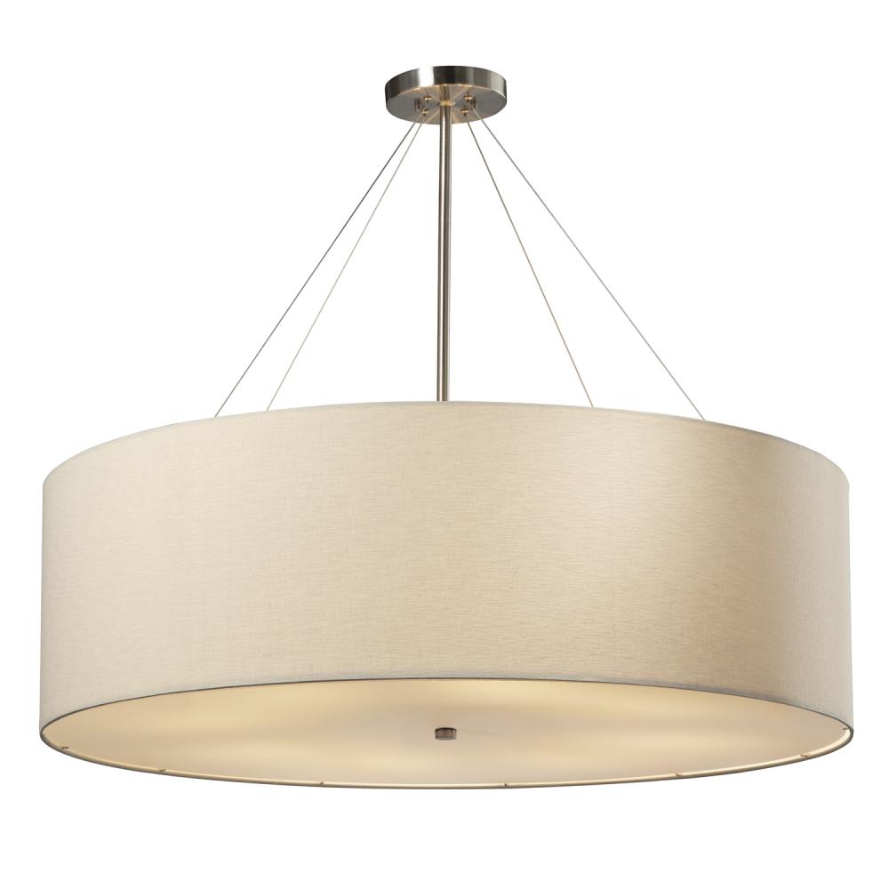 Justice Design Group CLASSIC FAB-9594-CREM-NCKL Pendant - Brushed Nickel Nckl