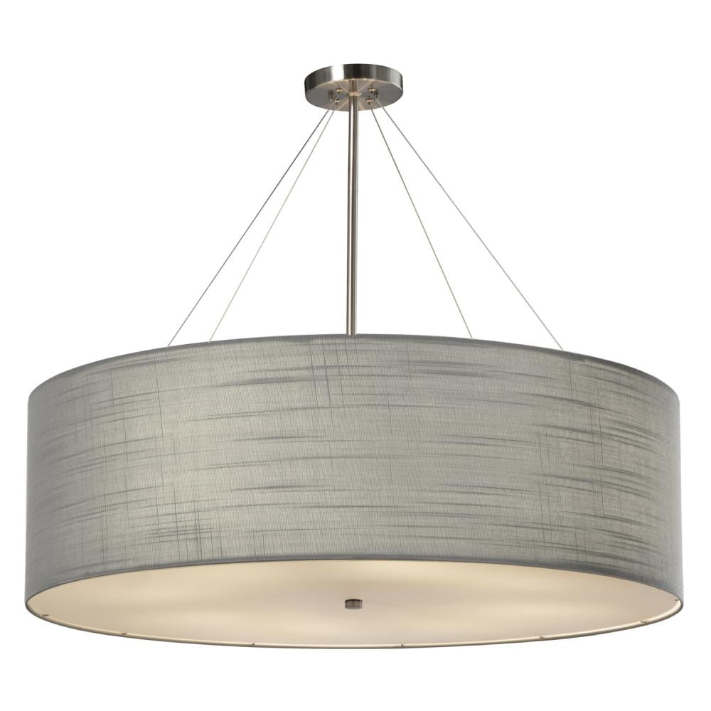 Justice Design Group CLASSIC FAMILY FAB-9594-GRAY-NCKL-LED8-5600 Pendant - Nickel