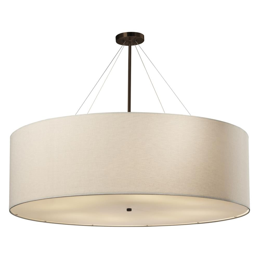 Justice Design Group CLASSIC FAMILY FAB-9597-CREM-DBRZ-LED8-5600 Pendant - Bronze