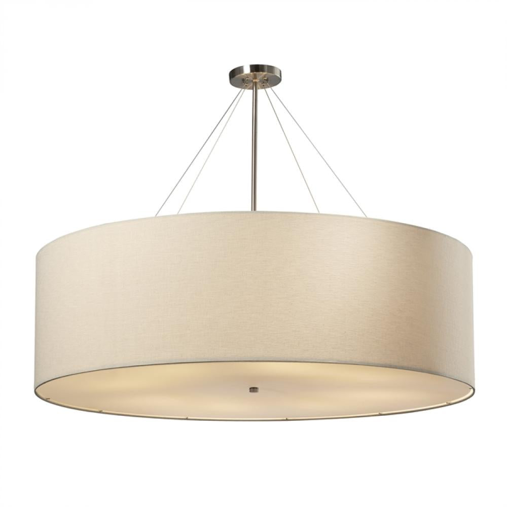 Justice Design Group CLASSIC FAB-9597-CREM-NCKL Pendant - Brushed Nickel Nckl