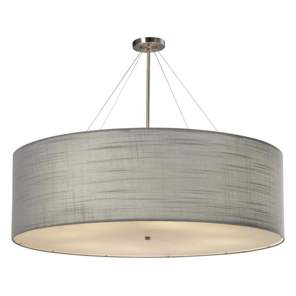 Justice Design Group CLASSIC FAMILY FAB-9597-GRAY-NCKL-LED8-5600 Pendant - Nickel