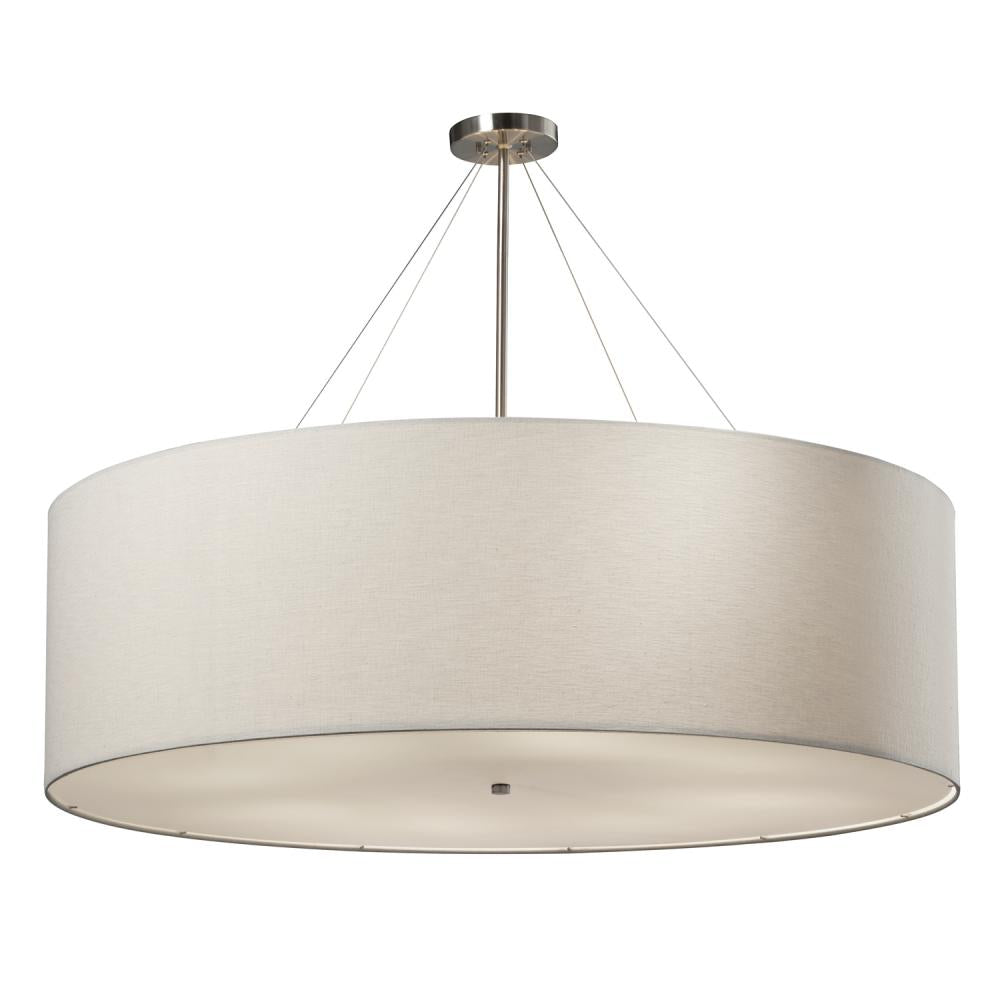 Justice Design Group CLASSIC FAB-9597-WHTE-NCKL Pendant - Brushed Nickel Nckl