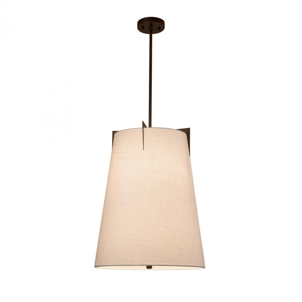 Justice Design Group MIDTOWN FAMILY FAB-9600-WHTE-DBRZ-LED2-1400 Pendant - Bronze