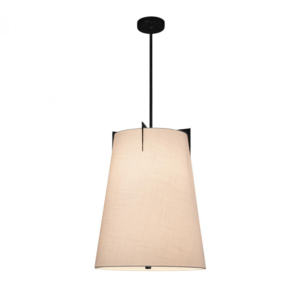 Justice Design Group MIDTOWN FAMILY FAB-9600-WHTE-MBLK-LED2-1400 Pendant - Black