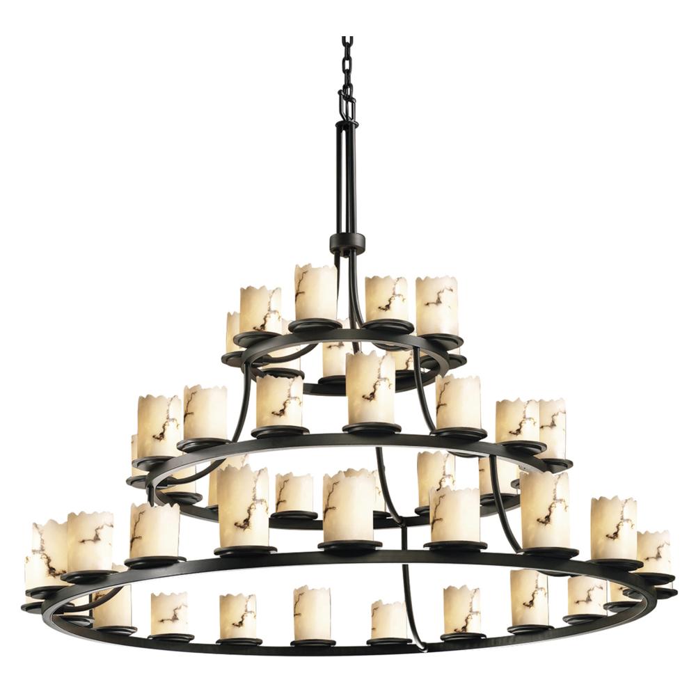 Justice Design Group DAKOTA FAMILY FAL-8714-12-DBRZ Chandelier Traditional - Bronze