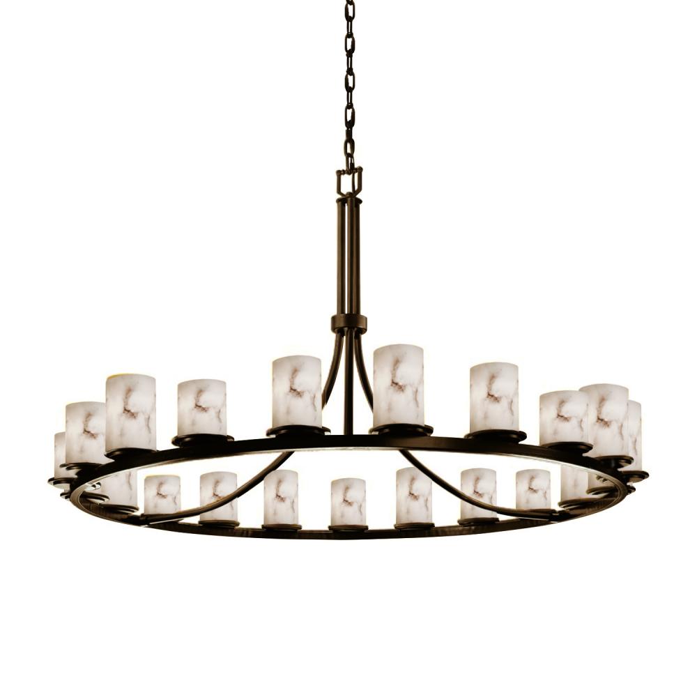 Justice Design Group DAKOTA FAMILY FAL-8716-10-DBRZ Chandelier Traditional - Bronze