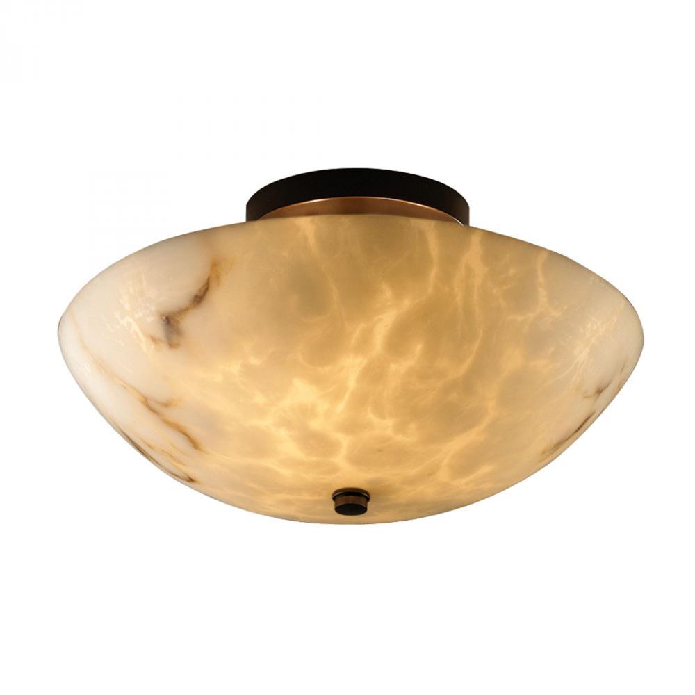 Justice Design Group RING FAMILY FAL-9690-35-DBRZ Semi Flush Mt Traditional - Bronze