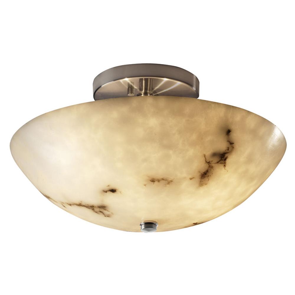 Justice Design Group RING FAMILY FAL-9690-35-NCKL Semi Flush Mt Traditional - Nickel