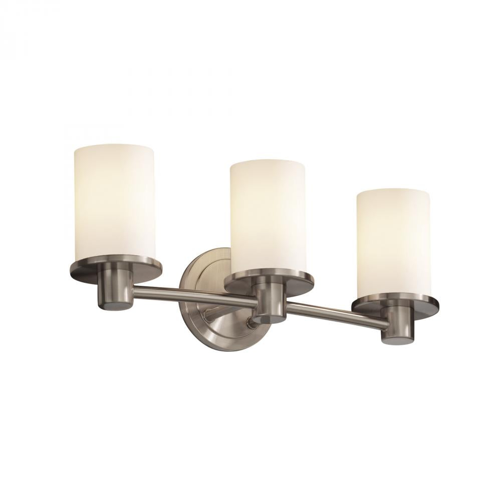 Justice Design Group RONDO FAMILY FSN-8513-10-OPAL-NCKL Bathroom Fixture Transitional - Nickel