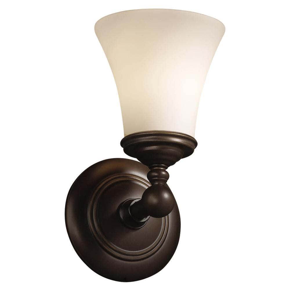 Justice Design Group TRADITION FAMILY FSN-8521-20-OPAL-DBRZ Sconce Transitional - Bronze