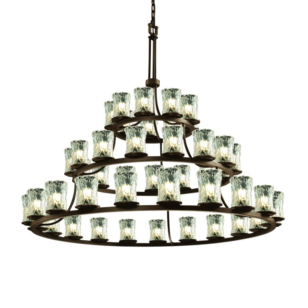 Justice Design Group DAKOTA FAMILY GLA-8714-16-CLRT-DBRZ Chandelier Transitional - Bronze