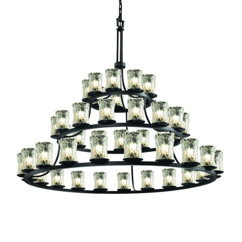 Justice Design Group DAKOTA FAMILY GLA-8714-16-CLRT-MBLK Chandelier Transitional - Black