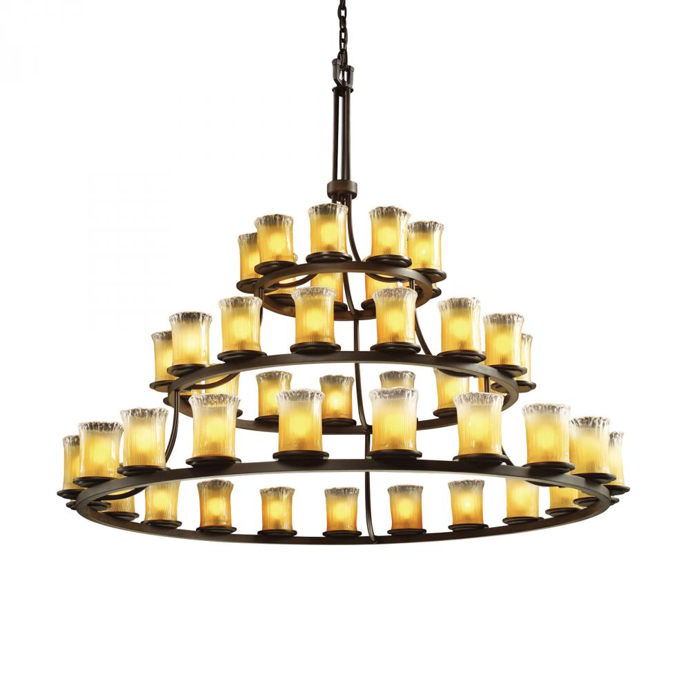 Justice Design Group DAKOTA FAMILY GLA-8714-16-GLDC-DBRZ Chandelier Transitional - Bronze