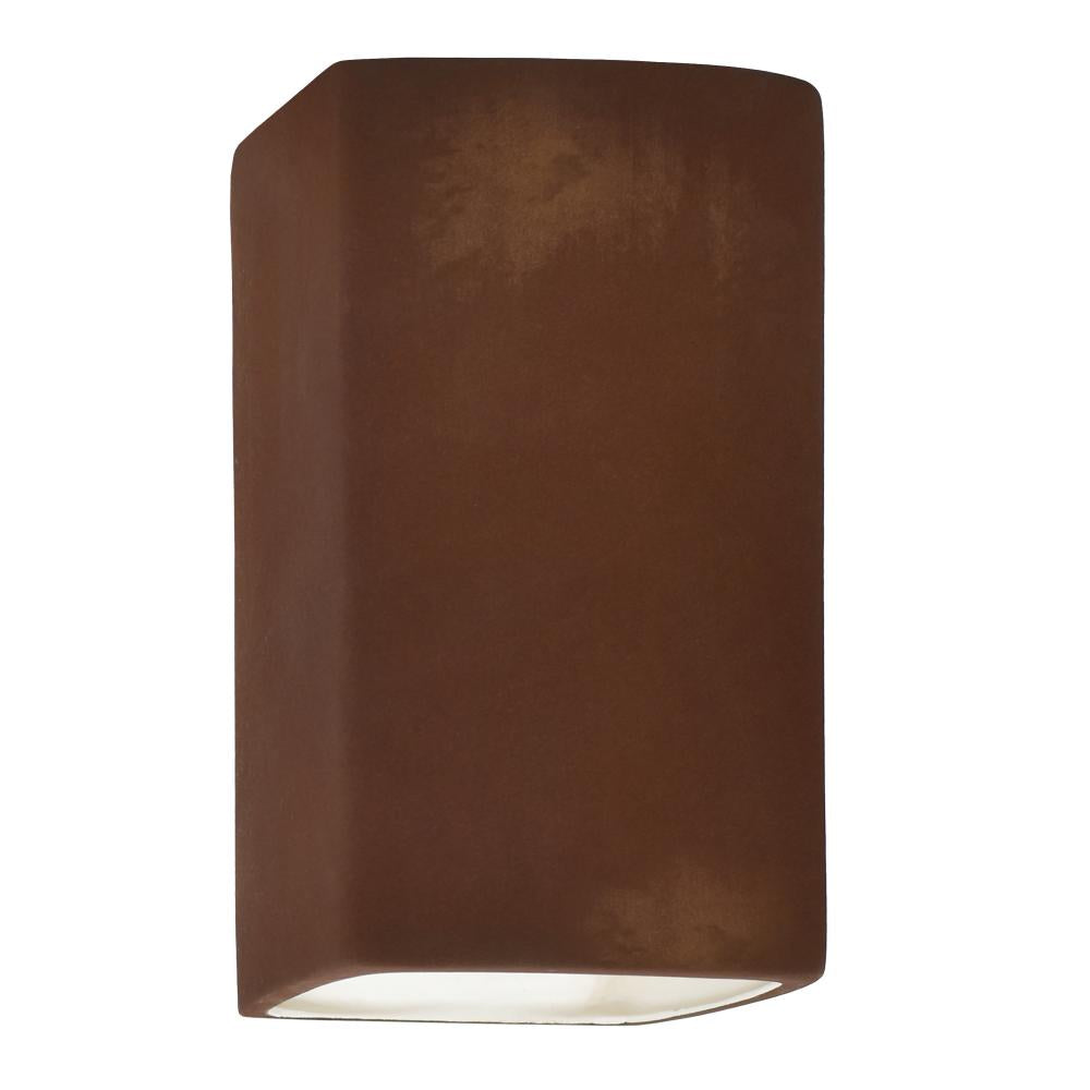 Justice Design Group CER-5955W-RRST Flush Mount - Rust