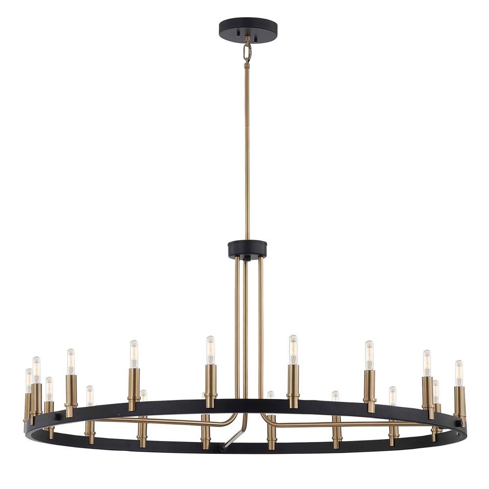 Clayton 42��� 1-Tier 18-Light Chandelier