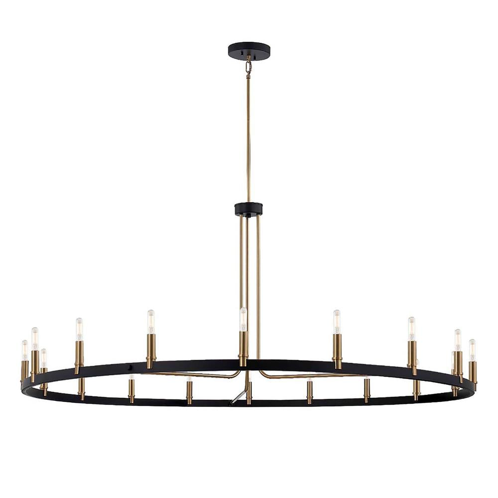 Clayton 60��� 1-Tier 18-Light Chandelier