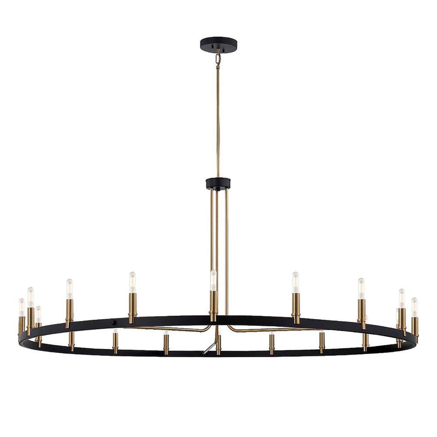 Clayton 60��� 1-Tier 18-Light Chandelier