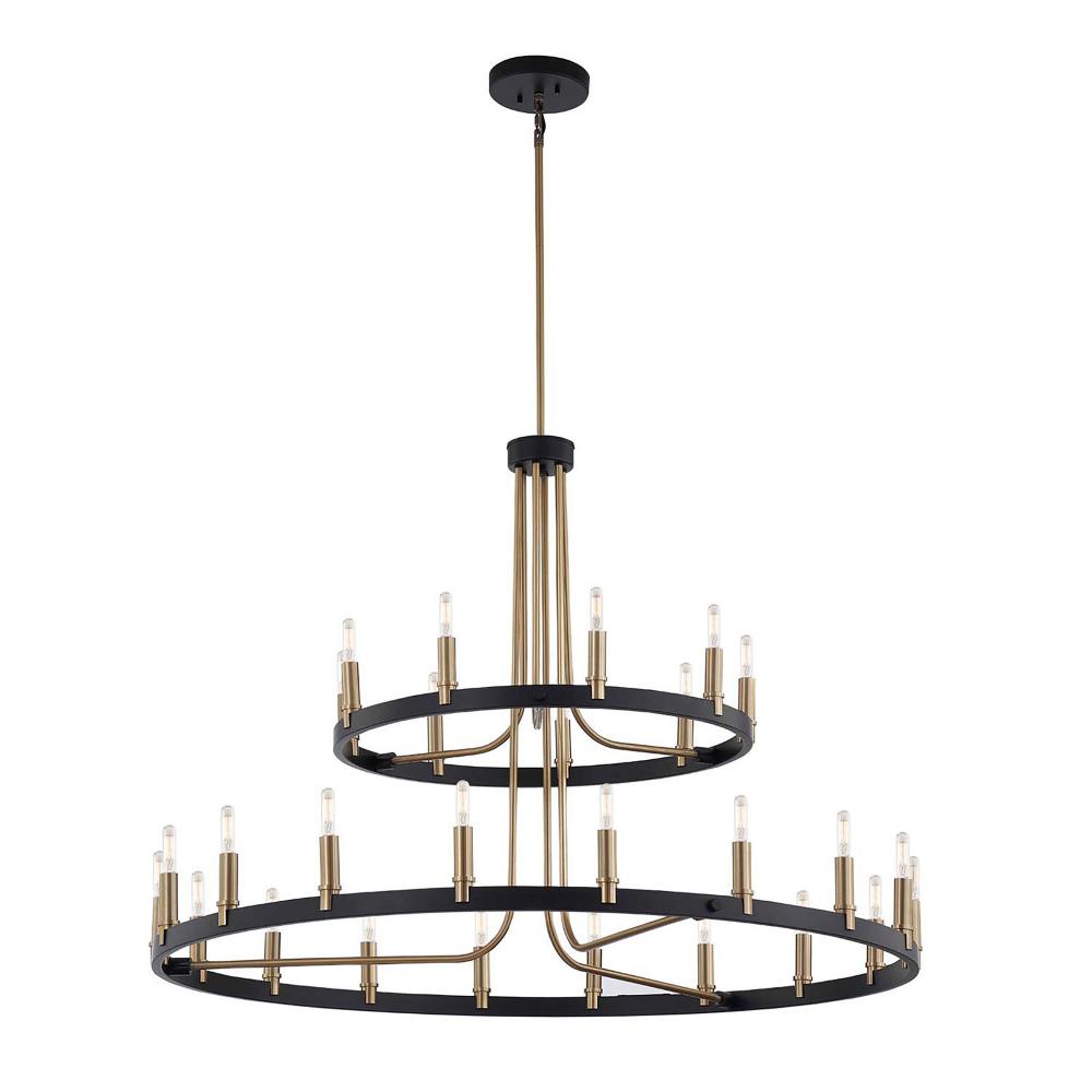 Clayton 42��� 2-Tier 27-Light Chandelier