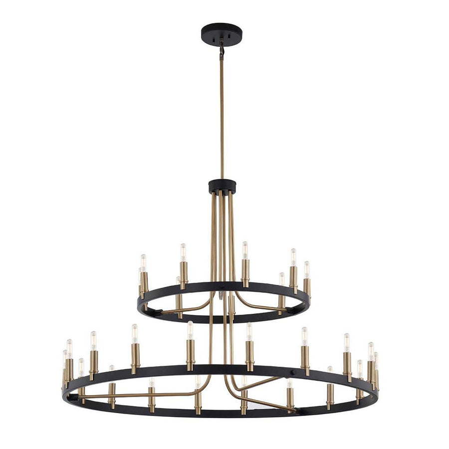 Clayton 42��� 2-Tier 27-Light Chandelier