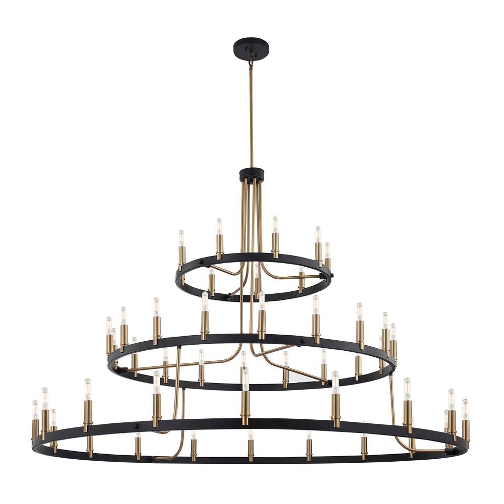Clayton 60��� 3-Tier 45-Light Chandelier