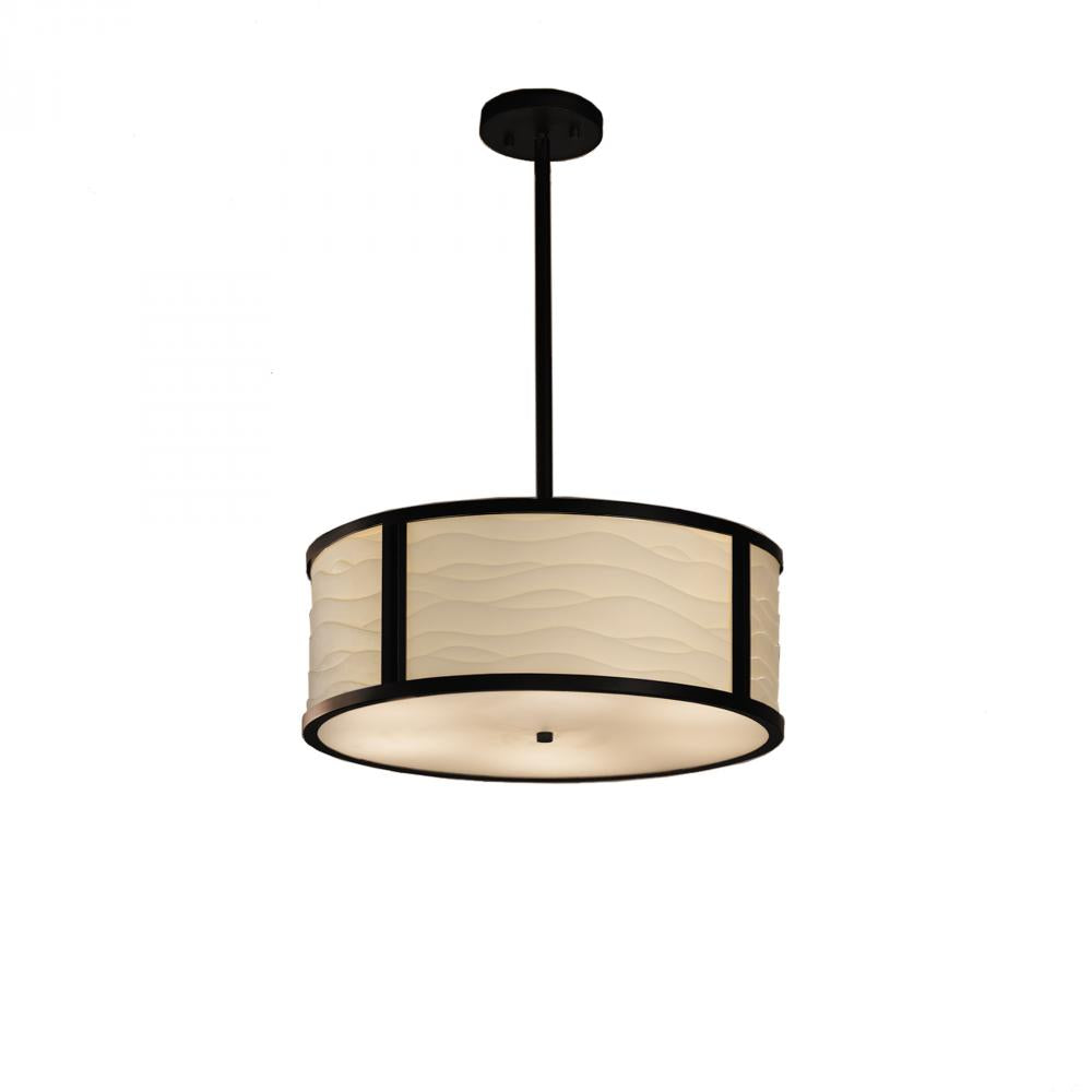 Justice Design Group TRIBECA FAMILY PNA-9541-WAVE-DBRZ-LED3-3000 Pendant - Bronze