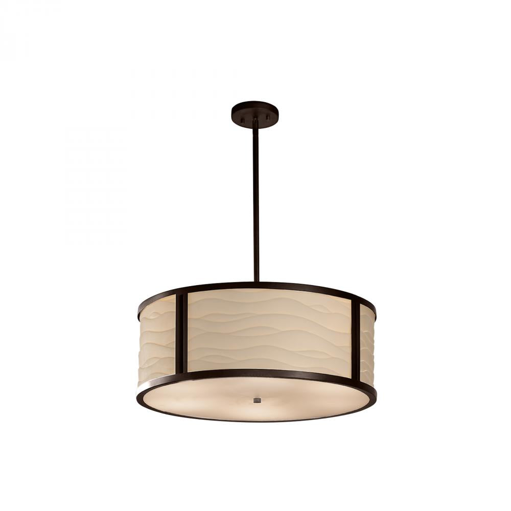 Justice Design Group TRIBECA FAMILY PNA-9542-WAVE-DBRZ-LED5-5000 Pendant - Bronze