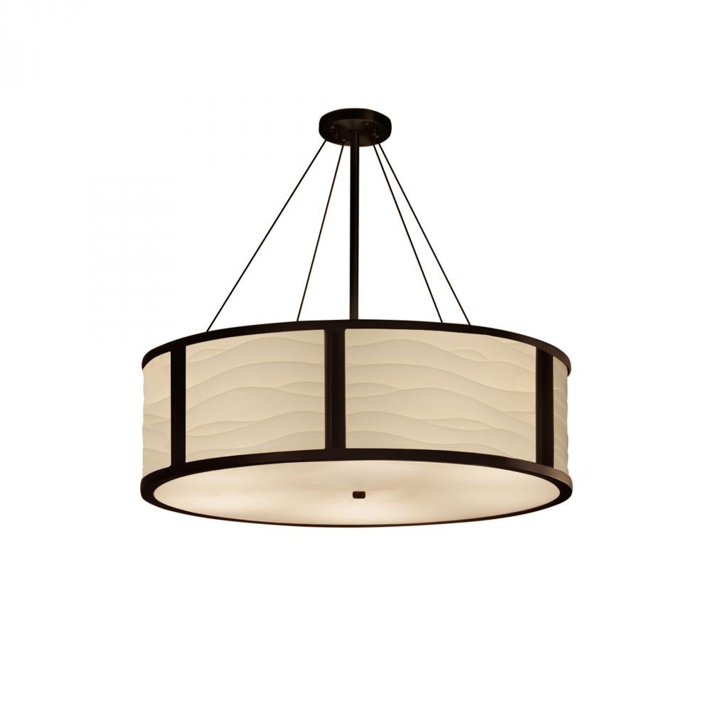 Justice Design Group TRIBECA FAMILY PNA-9547-WAVE-DBRZ-LED6-6000 Pendant - Bronze