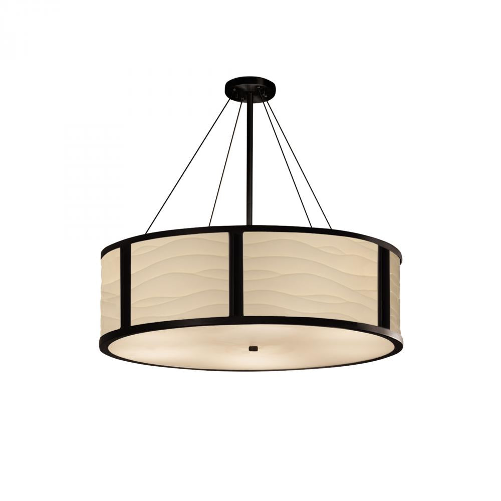 Justice Design Group TRIBECA FAMILY PNA-9547-WAVE-MBLK-LED6-6000 Pendant - Black