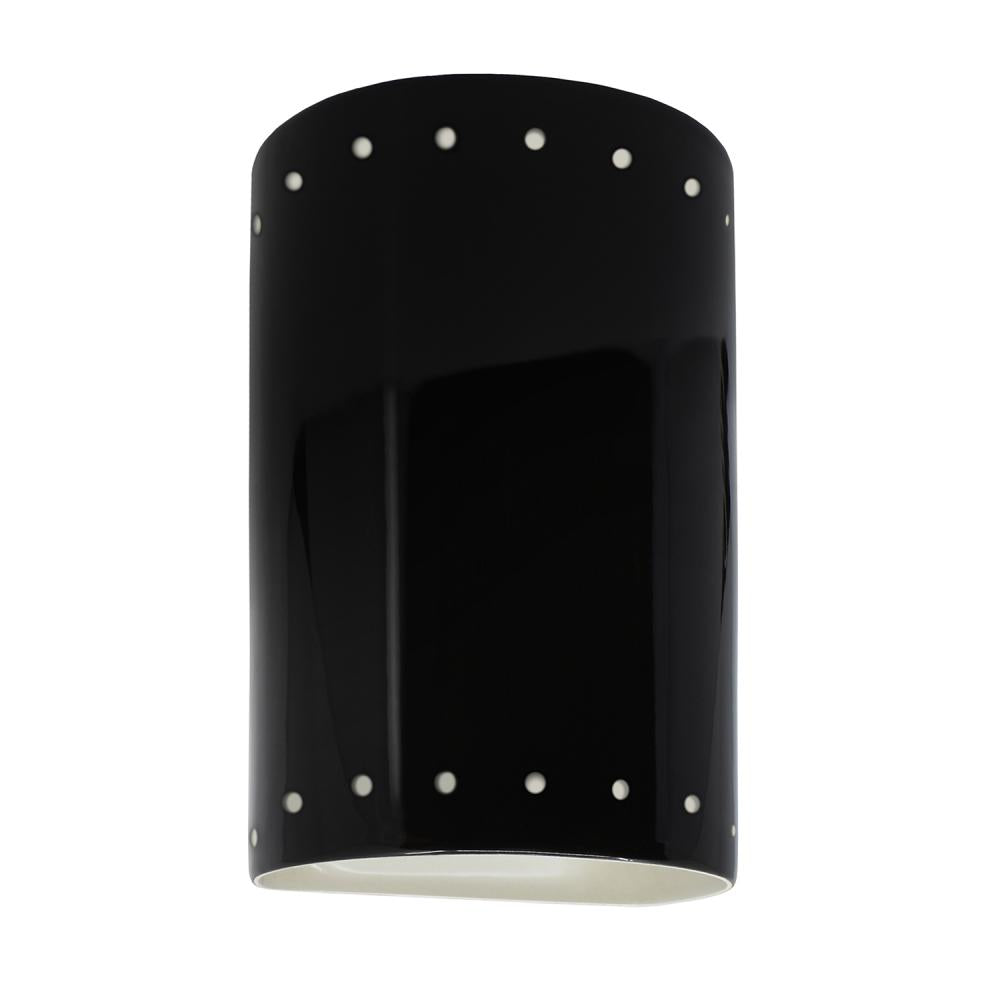 Justice Design Group CER-5990-BKMT Flush Mount - Black