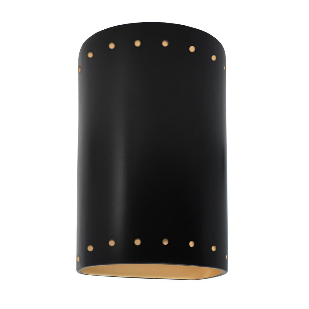 Justice Design Group CER-5990-CBGD Flush Mount - Black